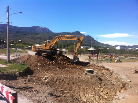 Pavimentación en ciudad de Cochrane